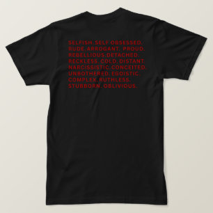 Ongestoorde Schurk Era Woord Blok Gym Streetwear T-shirt