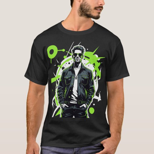 Ongestoorde Stijl T-shirt (Voorkant)