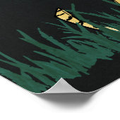 Ongetemd Cheetah 14-inch x 11-inch art afdrukken Poster (Hoek)