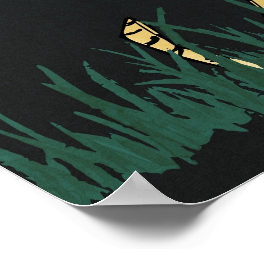 Ongetemd Cheetah 14-inch x 11-inch art afdrukken Poster (Hoek)