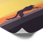 Ongetemd Cheetah 14-inch x 11-inch art afdrukken Poster (Hoek)