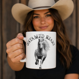 Ongetemd Hart Paardenliefhebber Koffiemok