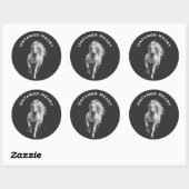 Ongetemd Hart Paardenliefhebber Ronde Sticker (Vel)