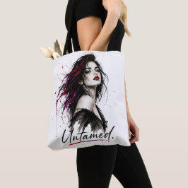 Ongetemd. Minimalistische Statement Katoenen Tas