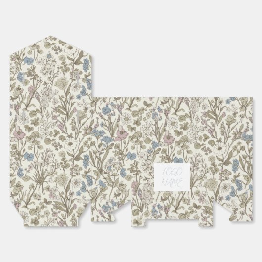 ongetemde bloembladen bedankdoosjes (Ongevouwen)