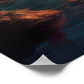 Ongetemde Elegantie, Zonsondergang Omhelzing Poster (Hoek)