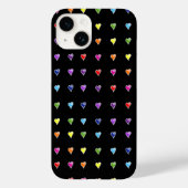 Ongetemde regenboogharten Case-Mate iPhone case (Achterkant)