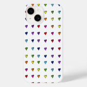 Ongetemde regenboogharten Case-Mate iPhone case (Achterkant)