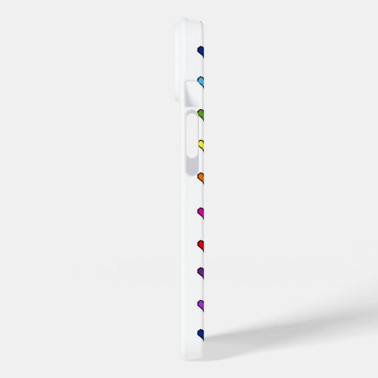 Ongetemde regenboogharten Case-Mate iPhone case (Achterkant / Links)