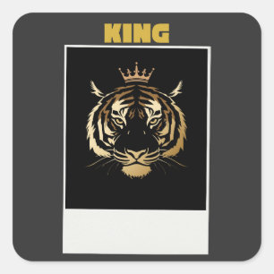 Ongetemde Tijger Sticker – Stout Wilde Streetwear 