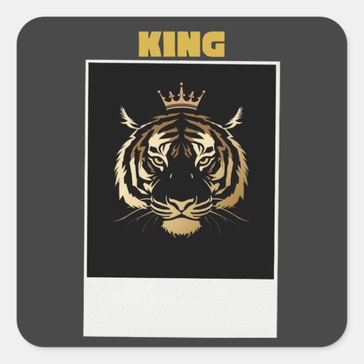 Ongetemde Tijger Sticker – Stout Wilde Streetwear (Voorkant)
