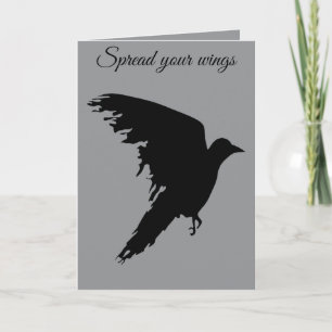 Ongetemde Vlucht Raven in Beweging Kaart