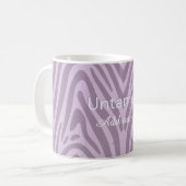 Ongetemde zebraprint koffiemok (Voorkant links)