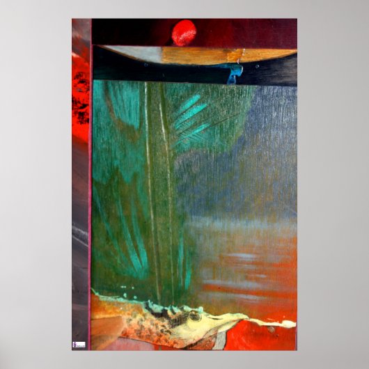 Ongetitelde houtmozaïek poster (Voorkant)