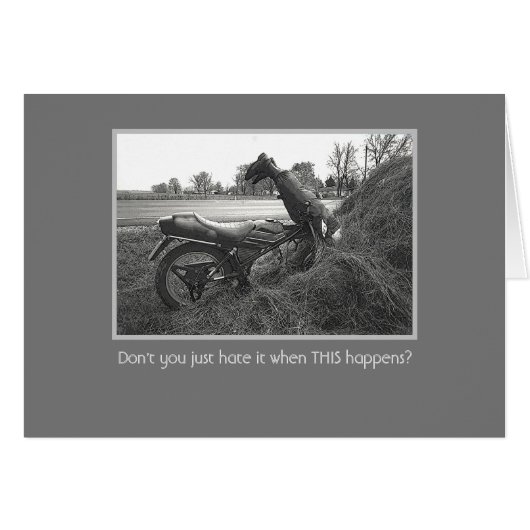 "ONGEVAL/humor/motor (Voorkant Horizontaal)