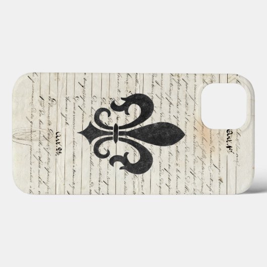  ongevallen Franse ephemera fleur de lis Case-Mate iPhone Case (Achterkant (horizontaal))