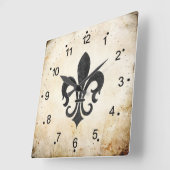 ongevallen Franse franse frank de lis Vierkante Klok (Hoek)