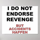 Ongevallen gebeuren Funny Poster (Voorkant)