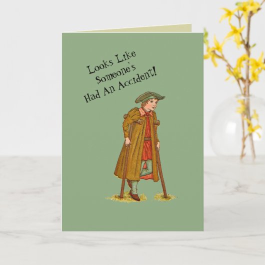 ONGEVALLEN HUMOR/"ZIET ERUIT DAT IEMAND EEN ONGEVA KAART (Gele Bloem)