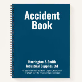 Ongevallenboek voor bedrijven notitieboek