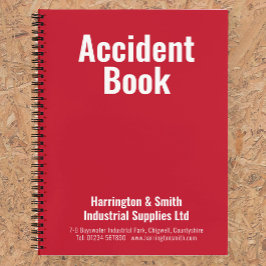 Ongevallenboek voor bedrijven notitieboek
