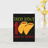 Ongeveer 100 dagen school 100 dagen schoolplezier kaart (Gele Bloem)