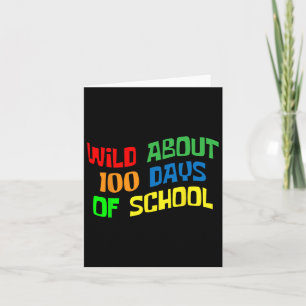 Ongeveer 100 dagen school 100e dag leraar student kaart