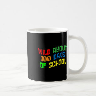 Ongeveer 100 dagen school 100e dag leraar student koffiemok