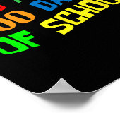 Ongeveer 100 dagen school 100e dag leraar student  poster (Hoek)