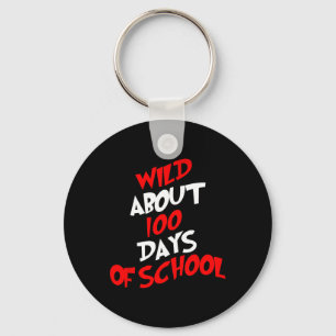 Ongeveer 100 dagen school 100e dag leraar student sleutelhanger