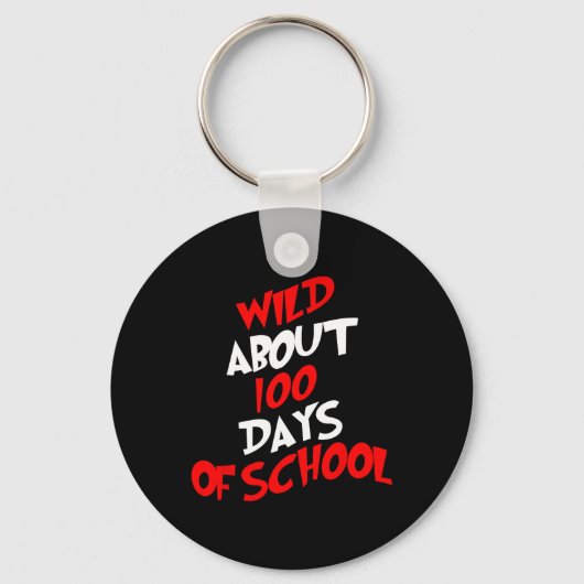 Ongeveer 100 dagen school 100e dag leraar student  sleutelhanger (Voorkant)