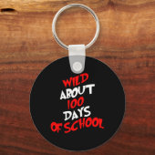 Ongeveer 100 dagen school 100e dag leraar student  sleutelhanger (Voorkant)