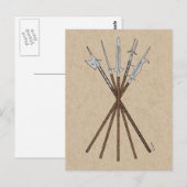 Ongeveer 16e eeuw briefkaart (Voorkant / Achterkant)