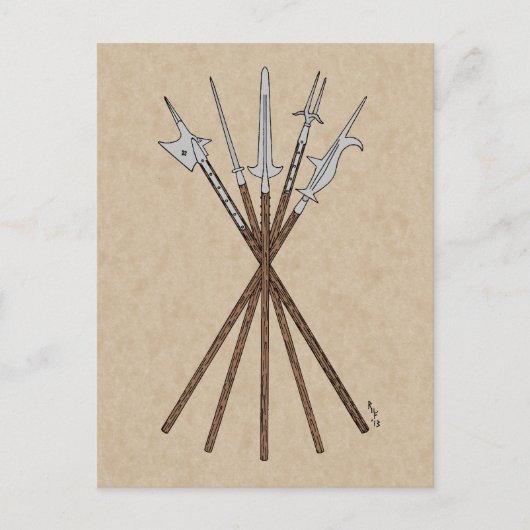 Ongeveer 16e eeuw briefkaart (Voorkant)