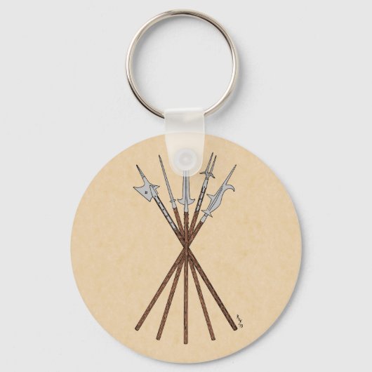 Ongeveer 16e eeuw sleutelhanger (Achterkant)