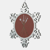 Ongeveer 16e eeuw tin sneeuwvlok ornament (Rechts)