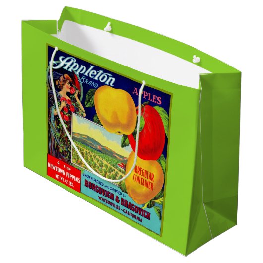 Ongeveer 1900 Appleton Appleton Groot Cadeauzakje (Achterkant Gekanteld)