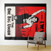 ongeveer 1905 IWW komt eraan Wandkleed (In Situ (horizontaal))