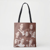 ongeveer 1905 koeriersdrukken voor vrouwen tote bag (Voorkant)