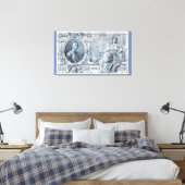 ongeveer 1912 Tsaristisch Rusland 500 roebelwet Canvas Afdruk (Insitu (Slaapkamer))