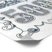 ongeveer 1912 Tsaristisch Rusland 500 roebelwet Poster (Hoek)