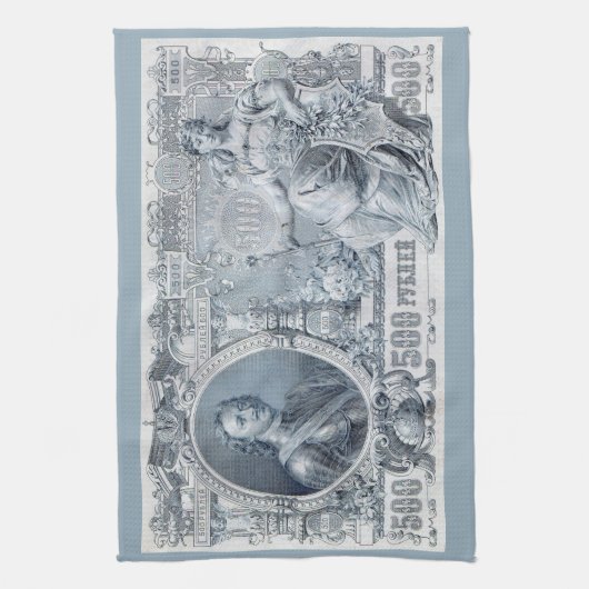 ongeveer 1912 Tsaristisch Rusland 500 roebelwet Theedoek (Verticaal)