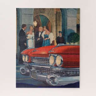 ongeveer 1960 rode Cadillac grille Legpuzzel