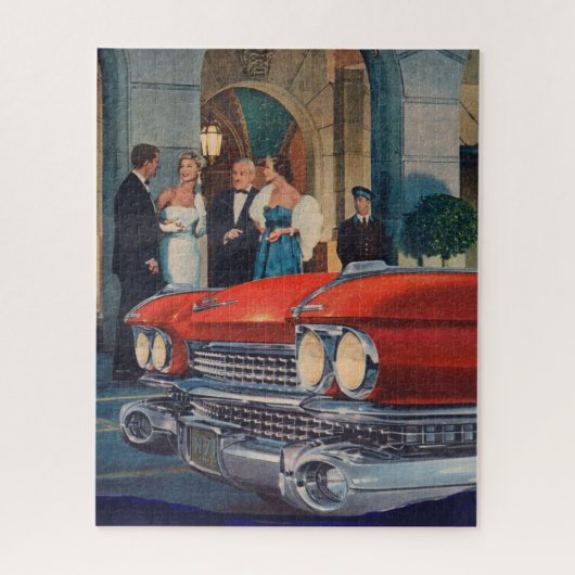 ongeveer 1960 rode Cadillac grille Legpuzzel (Verticaal)