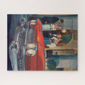 ongeveer 1960 rode Cadillac grille Legpuzzel (Horizontaal)