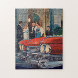 ongeveer 1960 rode Cadillac grille Legpuzzel