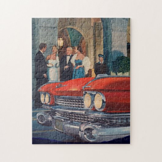 ongeveer 1960 rode Cadillac grille Legpuzzel (Verticaal)
