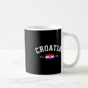 Ongeveer 1991 Kroatische Vlag Onafhankelijkheidsda Koffiemok