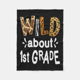 Ongeveer 1e klas Welkom terug naar school Eerste d Fleece Deken