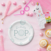 Ongeveer aan Pop Bubbles Baby shower Papieren Bordje (Feest)